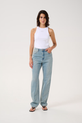 GZdrew Rhinestone Logo Linne - Bright White