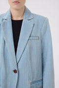 VellaGZ Oz Blazer - Light Blue Washed
