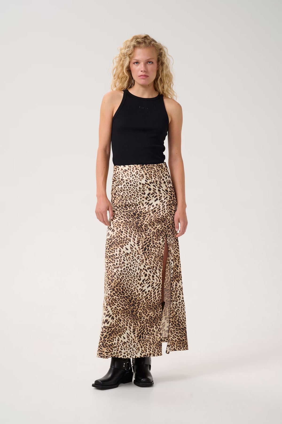 GZleelo P HW Kjol - Light Leopard