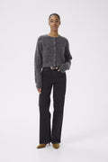 Debbiegz Short Cardigan - Charcoal Melange