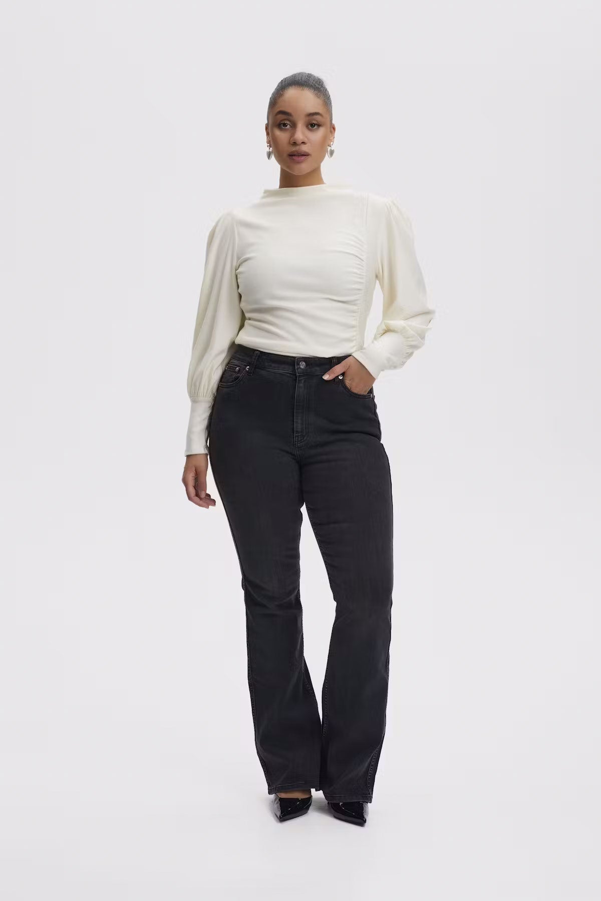 RifaGZ Puff Blouse - Egret
