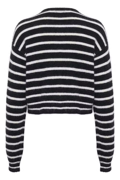 DebbieGZ Short Cardigan - Black/White Striped