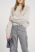 ZeniaGZ Pullover - Ultra Light Grey Mélange