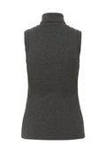 DagnaIW Melange Rollneck Top - Mörkgrå Melerad