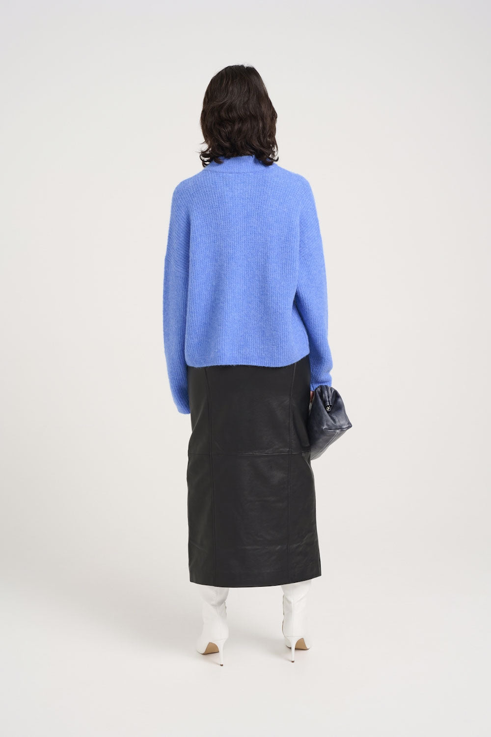 AlphaGZ Short Cardigan - Wedgewood Melange