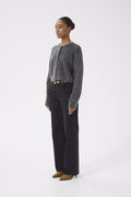Debbiegz Short Cardigan - Charcoal Melange