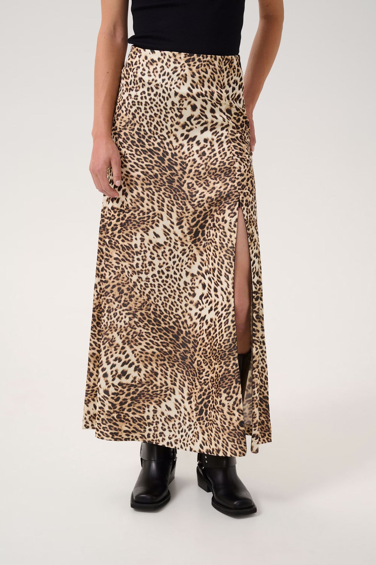 GZleelo P HW Kjol - Light Leopard