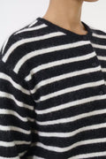 DebbieGZ Short Cardigan - Black/White Striped