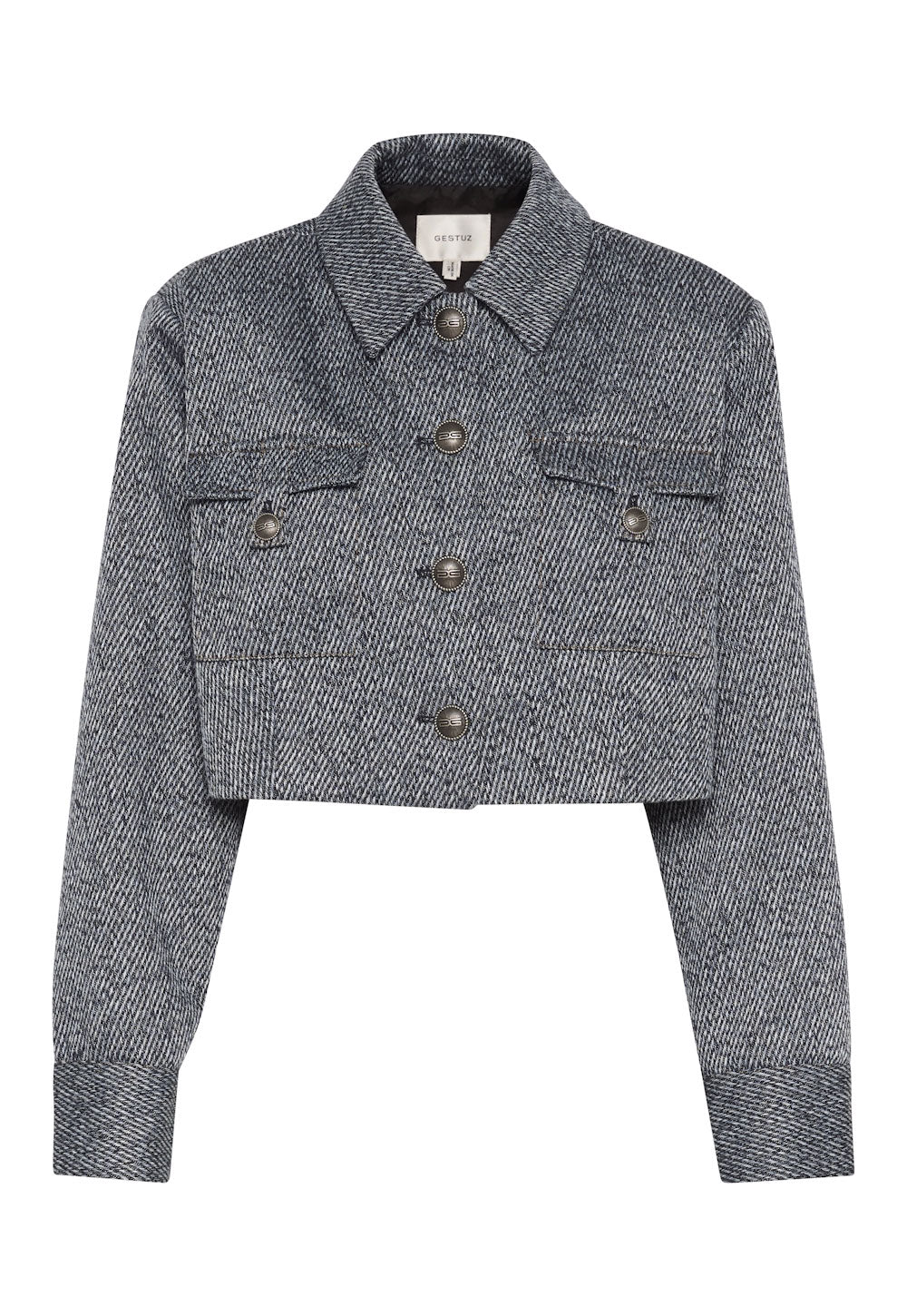 Belmagz Blazer - Blå twillstruktur