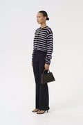 DebbieGZ Short Cardigan - Black/White Striped