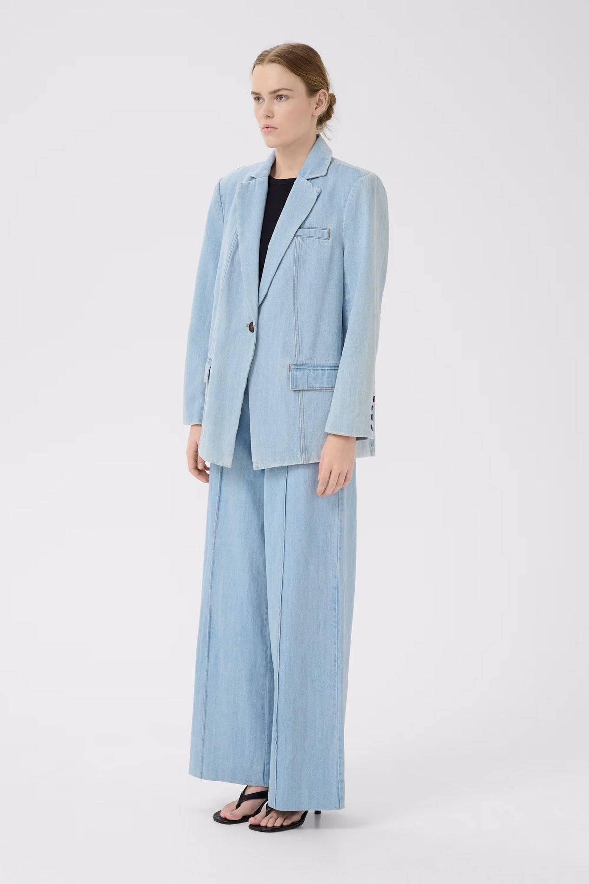 VellaGZ Oz Blazer - Light Blue Washed
