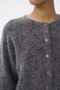 Debbiegz Short Cardigan - Charcoal Melange