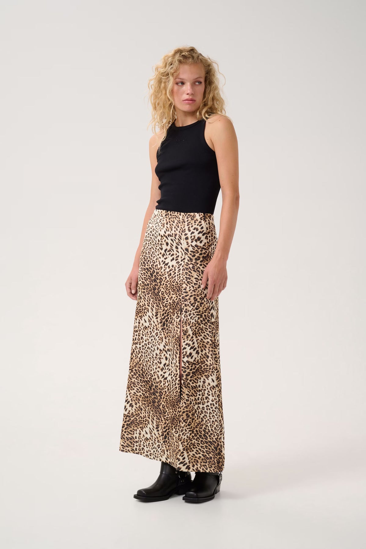 GZleelo P HW Kjol - Light Leopard