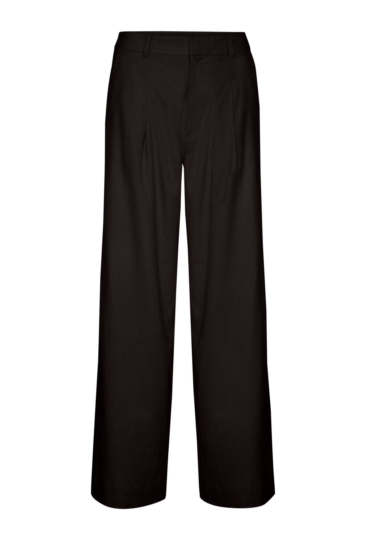 ElarahGZ Linen HW Pants - Svart