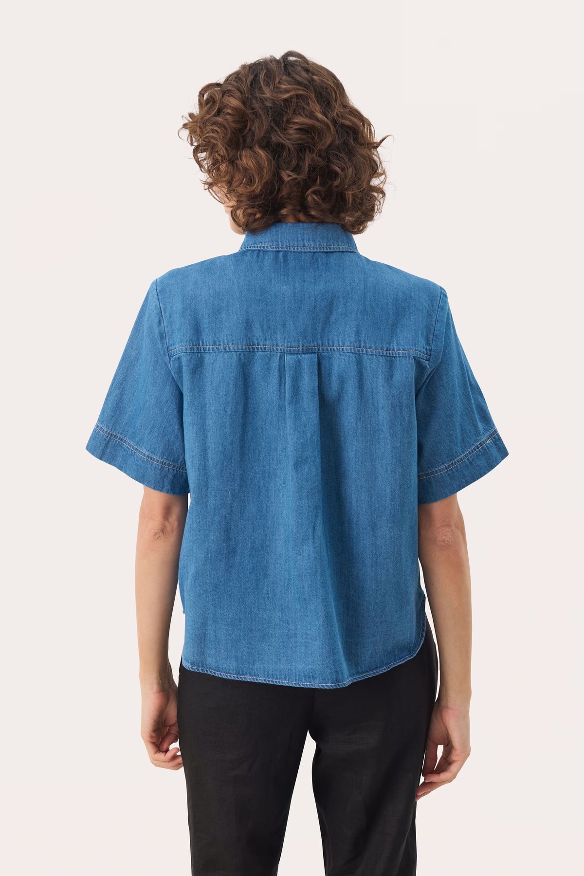 NiclaPW SH - Mellanblå denimskjorta