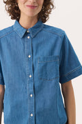 NiclaPW SH - Mellanblå denimskjorta