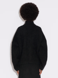 Tine Fluffy Cardigan - Svart
