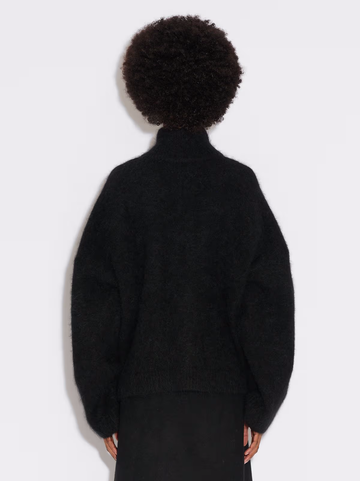 Tine Fluffy Cardigan - Svart