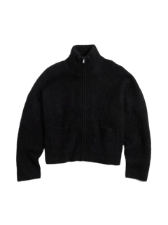 Tine Fluffy Cardigan - Black