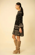 Audrey Dress W Embrodery - Black