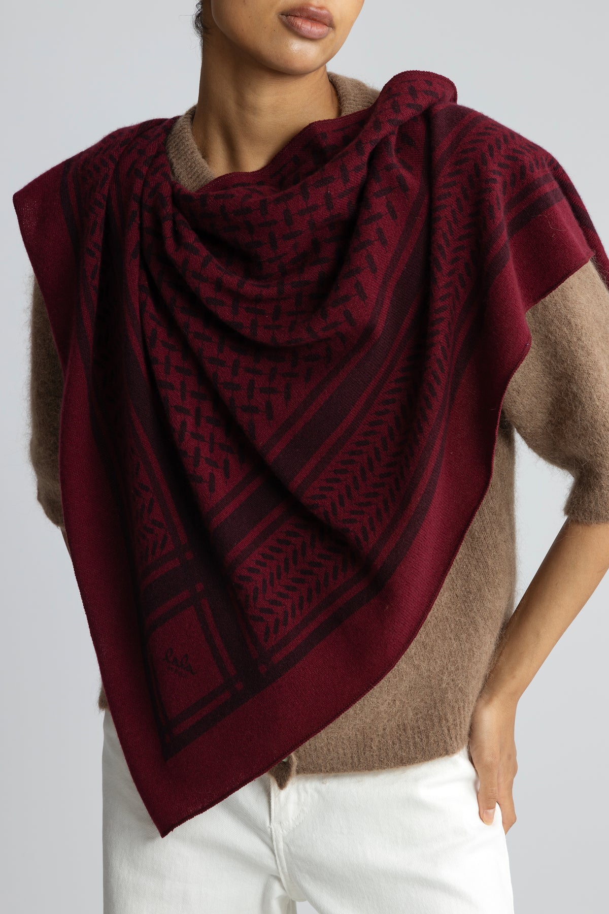 Triangle Trinity M Cashmere - Bordeaux