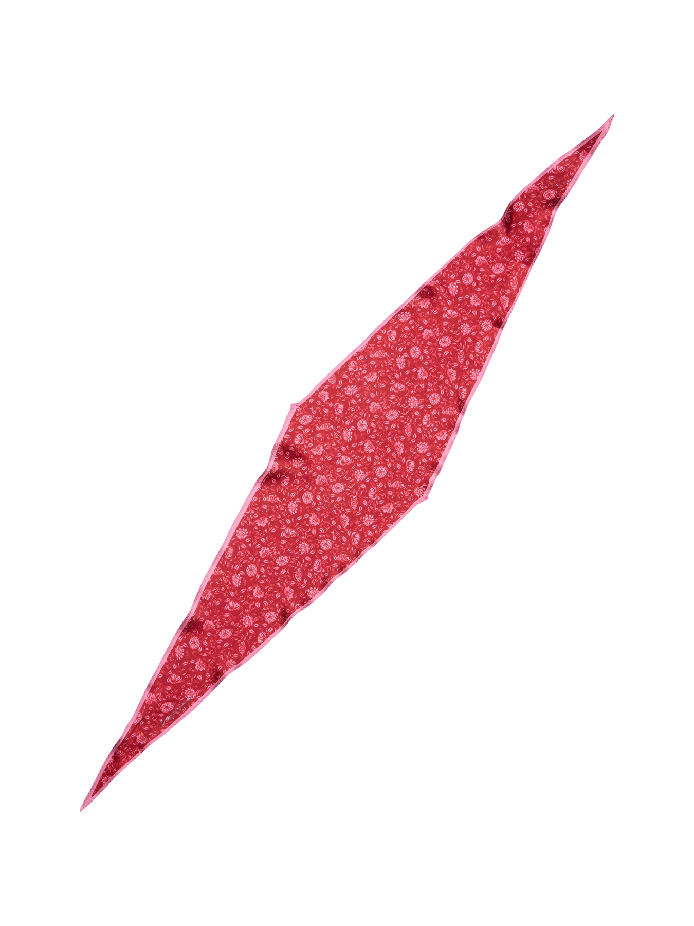 Asflora Diamond Scarf - Garnet Red