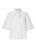 Aya-Juno 2/4 Bow Shirt - Bright White