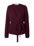 Gabella Ls Knit Belt Cardigan - Fig