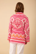 Kennedy Knit Cotton Jacket - Pink