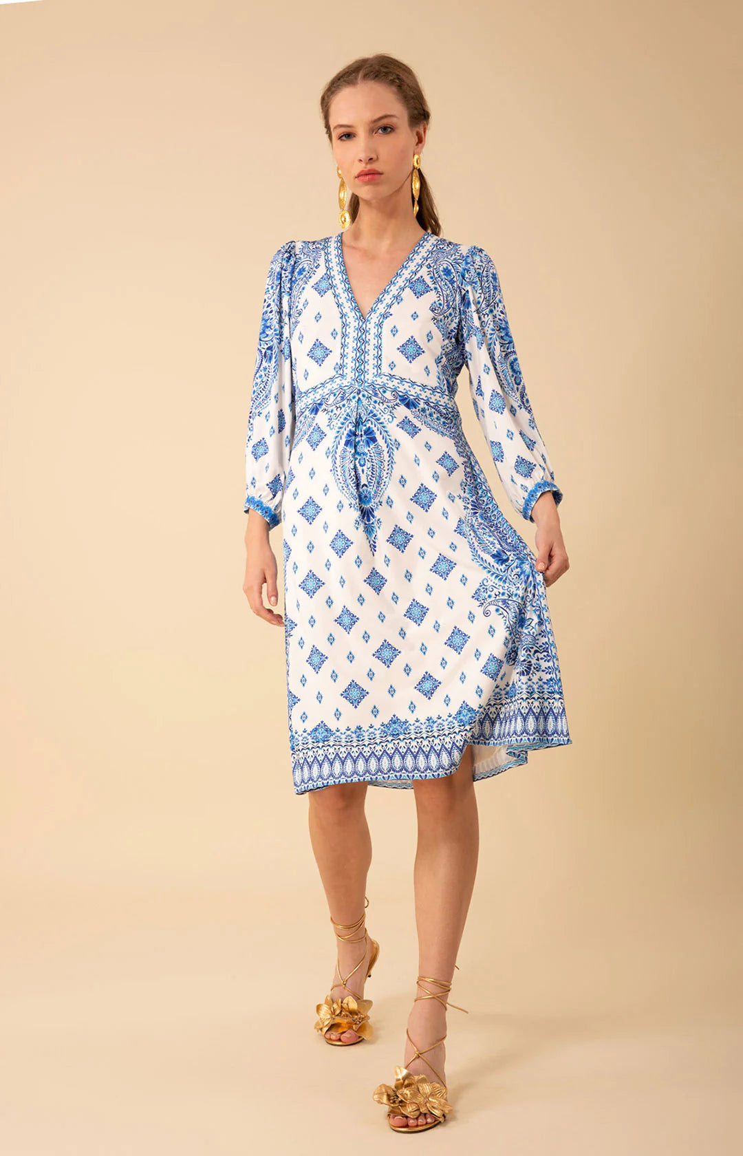 Reagan Dress A-Line - Blue