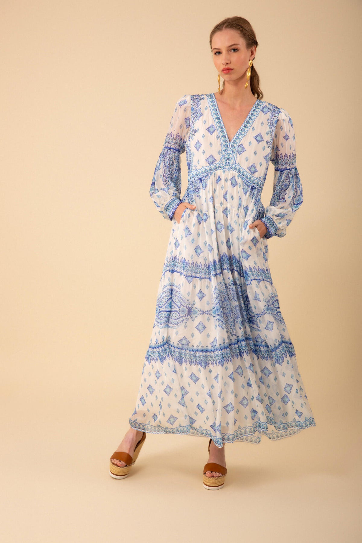 Alaia Maxi Dress - Blue