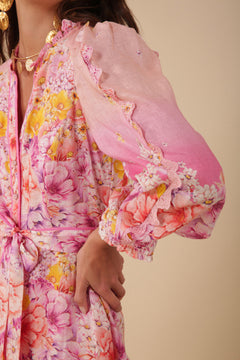 Valerie Linen Dress - Pink
