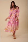 Valerie Linen Dress - Pink