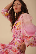 Valerie Linen Dress - Pink