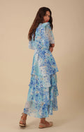 Freya Dress W Tiered Dress - Blue