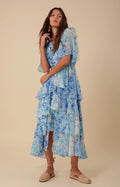 Freya Dress W Tiered Dress - Blue