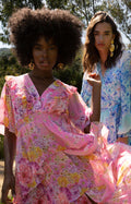 Freya Dress W Tiered Dress - Pink