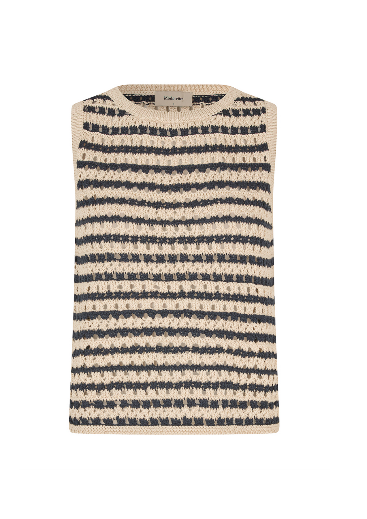 Vester Stripe Top - Navy Summer Sand