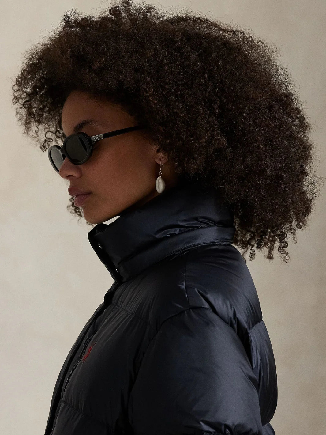 Water-Repellent Quilted Down Jacket - Rl Navy