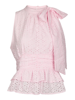 Ansol Emb Top - Light Pink