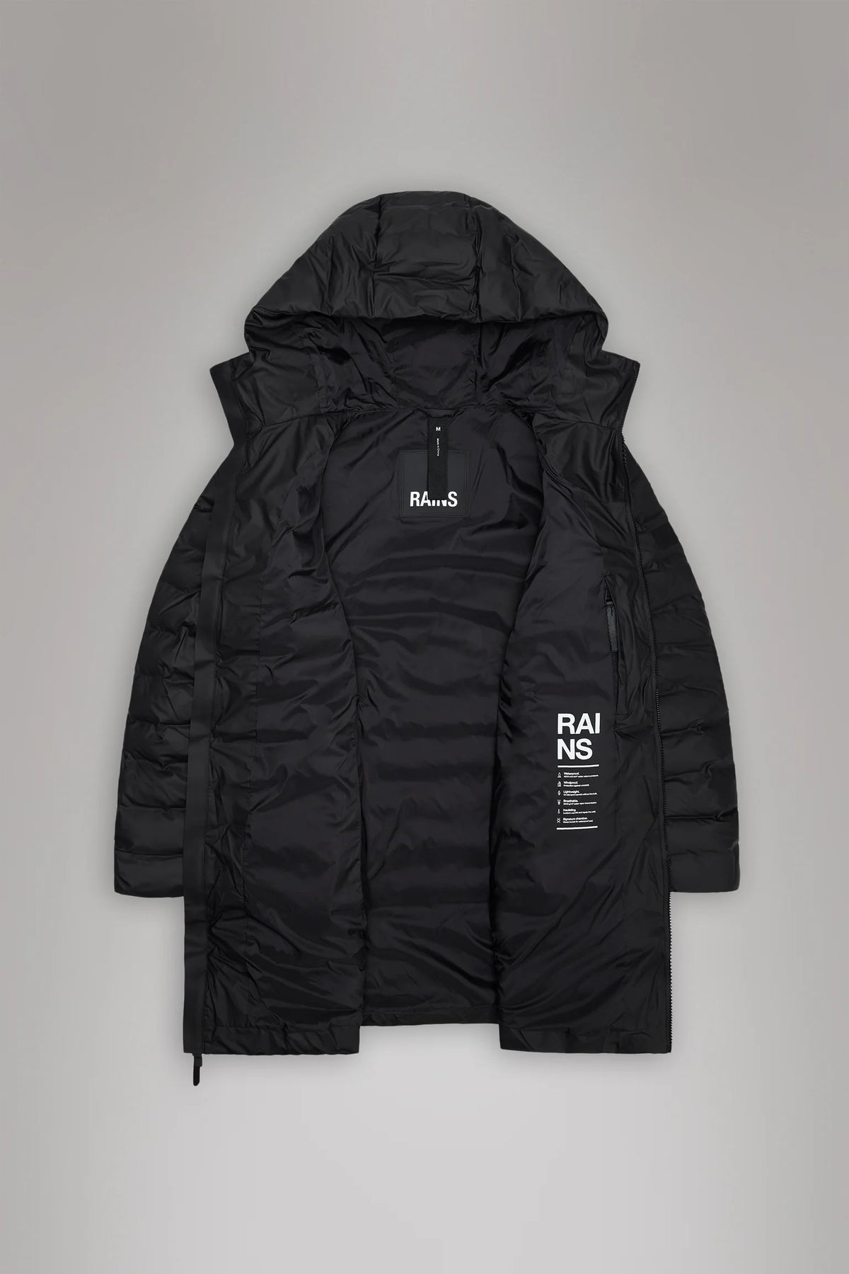 Lohja Long Puffer Curve Jacket W3T3 - Black