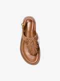 Indra Fringed Suede Sandal - Brun