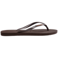 Hav. Slim Logo Metallic - Mörkbrun