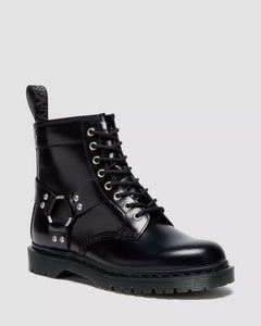 1460 Harness 8 Eye Boot - Black