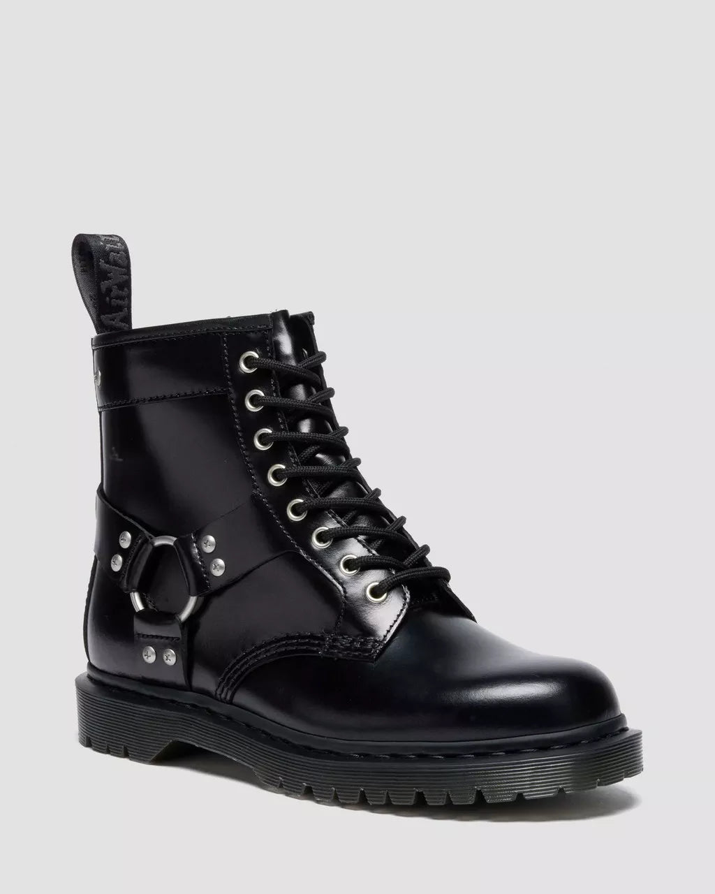 1460 Harness 8 Eye Boot - Svart