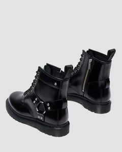 1460 Harness 8 Eye Boot - Black