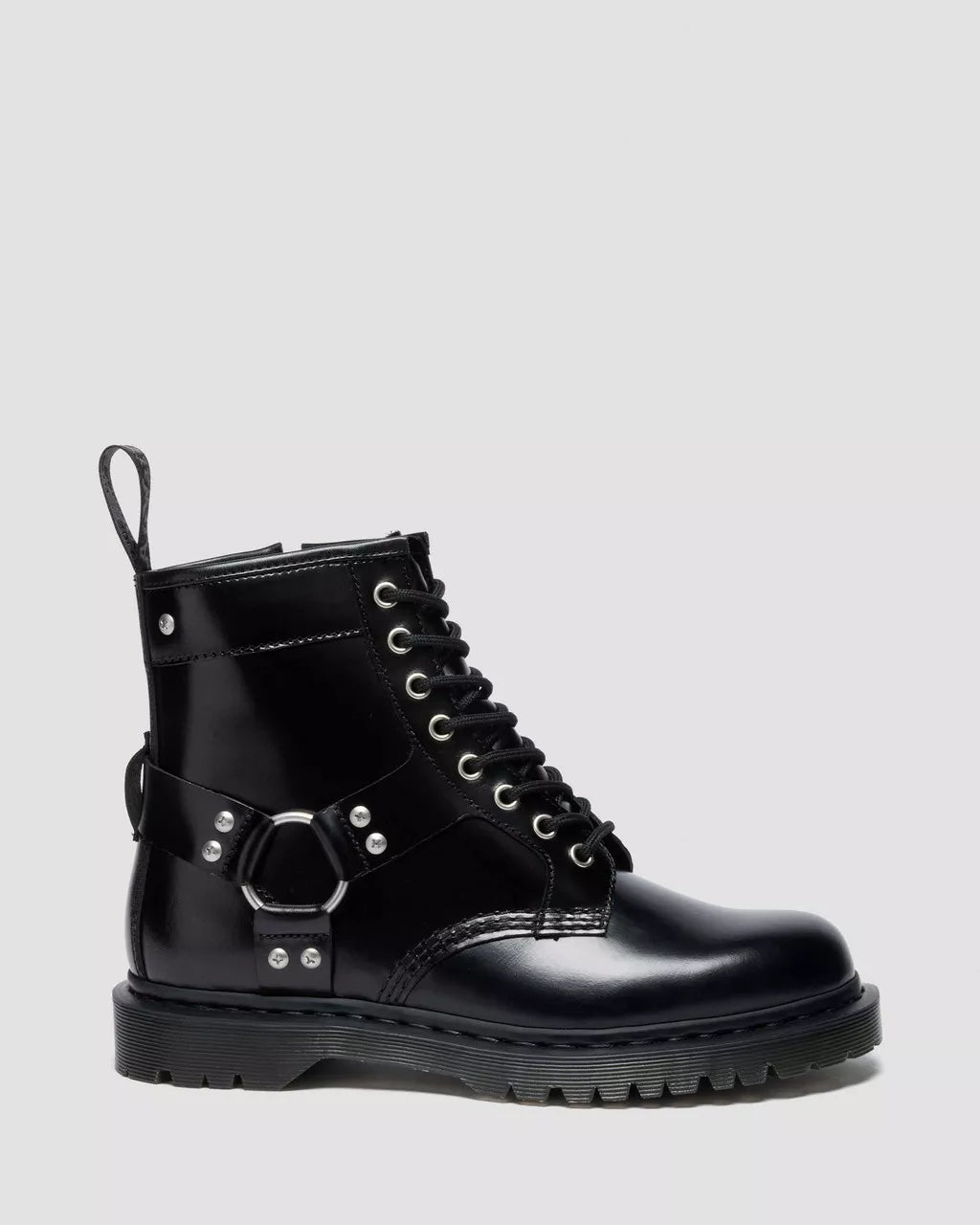 1460 Harness 8 Eye Boot - Svart