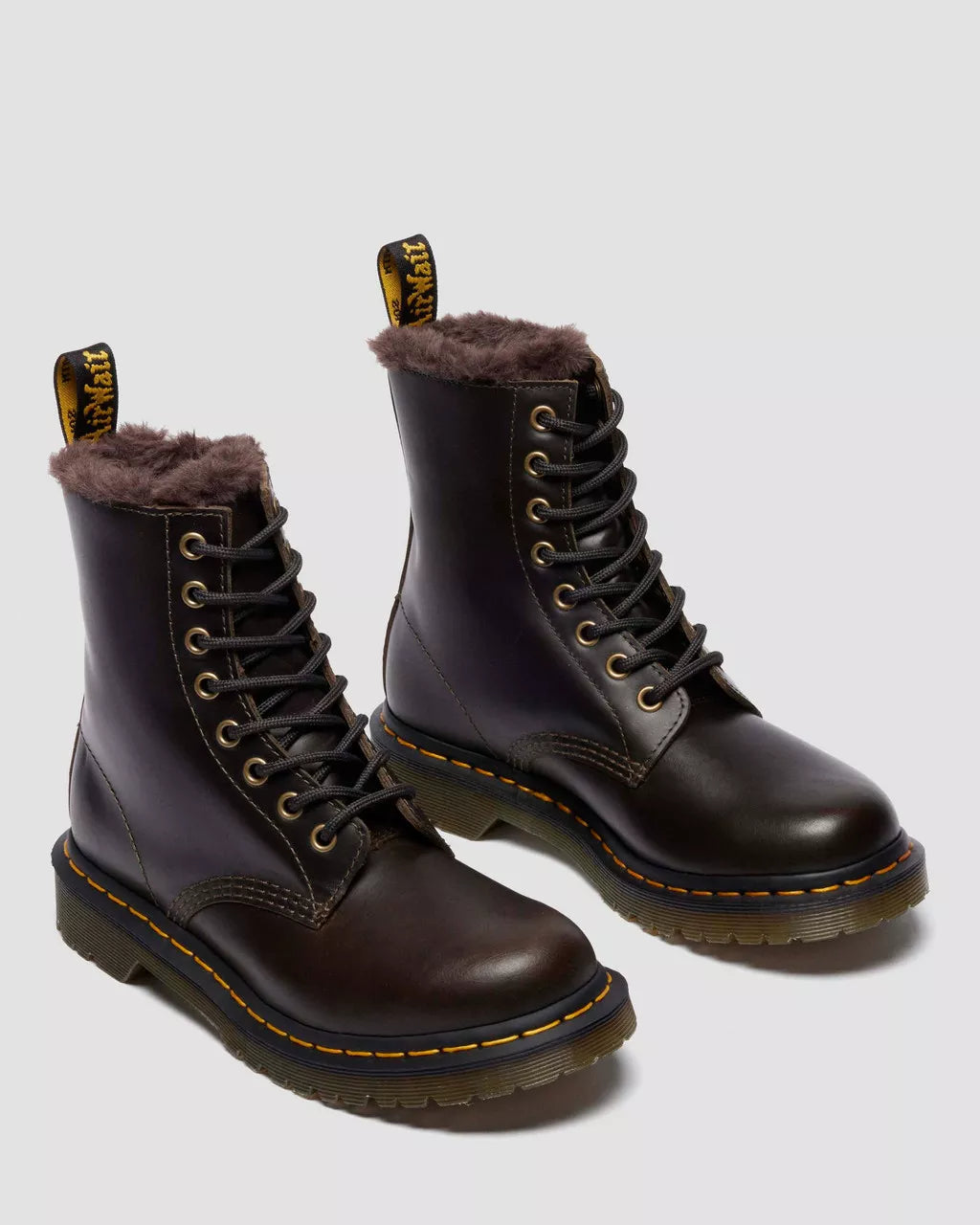 1460 Serena 8 Eye Boot - Dark Taupe
