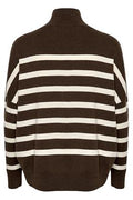 TenleyIW Turtleneck Pullover - Brun/Vit