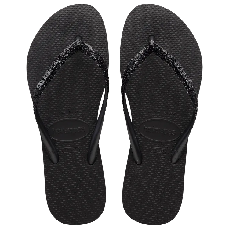 H. Slim Glitter II - Black/Black